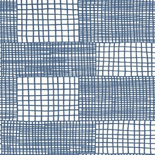 Maxwell Blue Funky Retro Geometric Squares Wallpaper