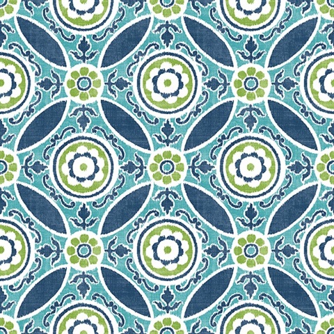 Maya Teal Medallion