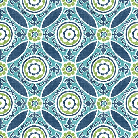 Maya Teal Medallion