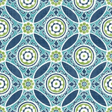 Maya Teal Medallion