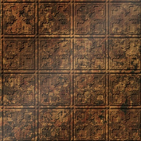 Maze Ceiling Panels Bronze Patina