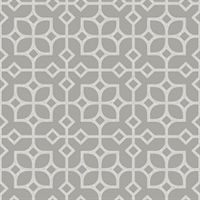 Maze Light Grey Tile Wallpaper