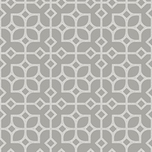 Maze Light Grey Tile Wallpaper