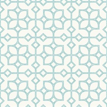 Maze Turquoise Tile Wallpaper