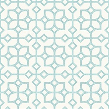 Maze Turquoise Tile Wallpaper