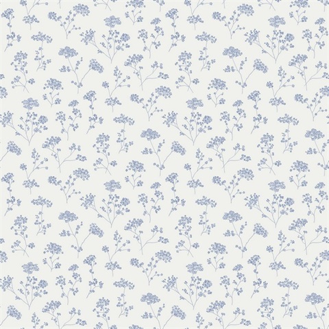Meadow Sweet Blue Wallpaper