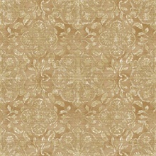 Dark Gold Medallion String Wallpaper