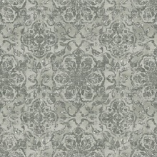 Grey & Silver Medallion String Wallpaper