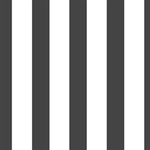 Medium Stripe Black Black Wallpaper