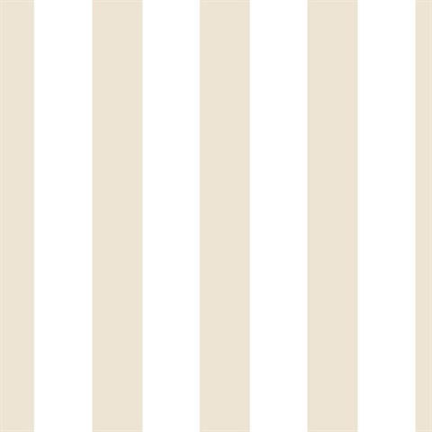 Medium Stripe Natural Beige Wallpaper
