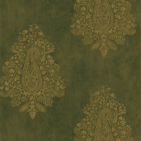 Mehndi Brown Paisley