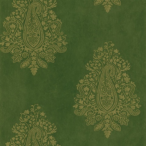 Mehndi Green Paisley