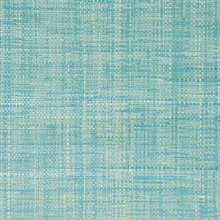 Meilian Turquoise Abaca Basketweave Wallpaper