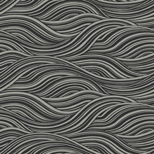 Melody Sleepy Owlet Modern Abstract Waves Wallpaper