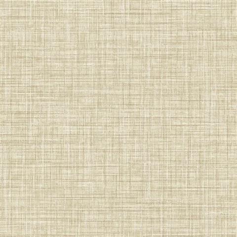 Mendocino Light Brown Linen Wallpaper