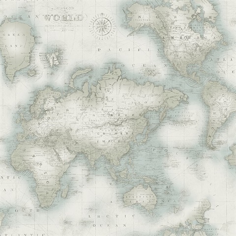 Mercator Aqua World Map