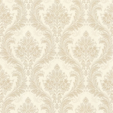 Mercutio Beige Damask