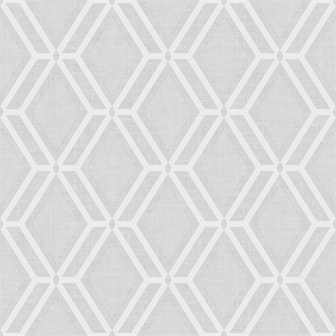 Mersenne Grey Geometric Textured Wallpaper