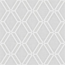 Mersenne Grey Geometric Textured Wallpaper