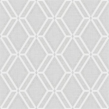 Mersenne Grey Geometric Textured Wallpaper
