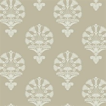 Metallic Glint Luxor Medallion Traditional Wallpaper