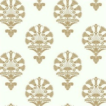 Metallic Gold Luxor Medallion Traditional Wallpaper