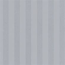 Metallic Silver and Grey Matte Shiny Emboss Stipe Prepasted Wallpaper