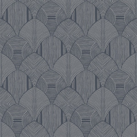 Meyberg Blue Geometric Wallpaper