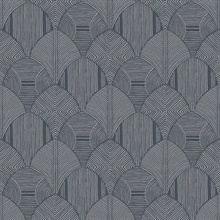 Meyberg Blue Geometric Wallpaper