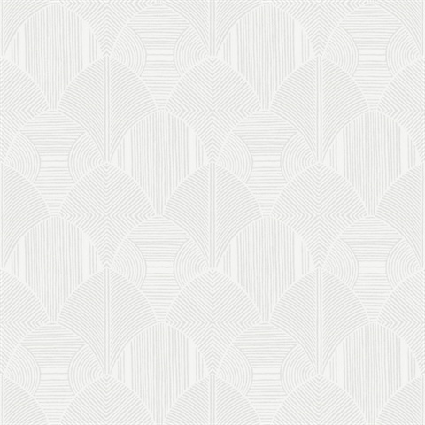 Meyberg Silver Geometric Wallpaper