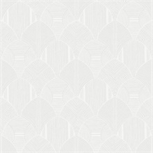 Meyberg Silver Geometric Wallpaper