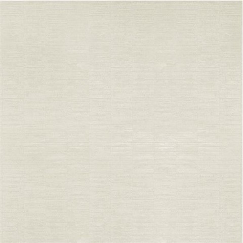 Mica Slat Ivory Type II 20oz Wallpaper