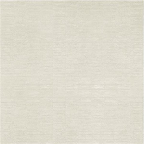 Mica Slat Ivory Type II 20oz Wallpaper