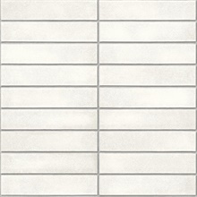Midcentury White Modern Bricks Wallpaper