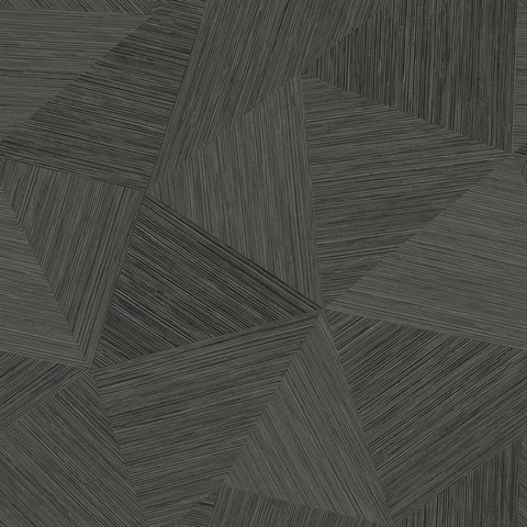 Middleton Charcoal Grey Geometric Faux Wood