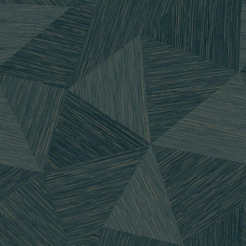 Middleton Turquoise Geometric Faux Wood