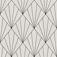 Mikkeli 27 Heathered Black Fabric Backed Vinyl Wallpaper