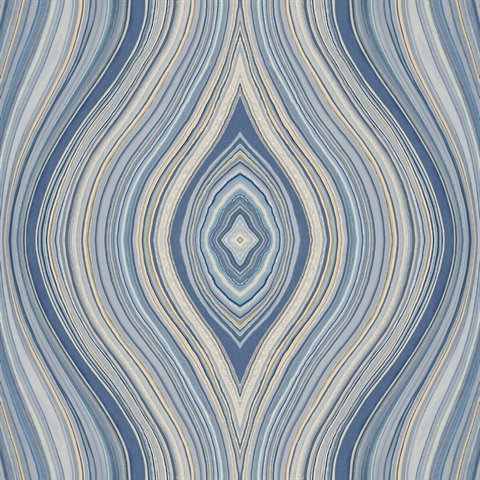 Milano Agate Gem Stone Blue Wallpaper