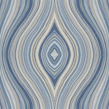 Milano Agate Gem Stone Blue Wallpaper