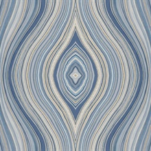 Milano Agate Gem Stone Blue Wallpaper