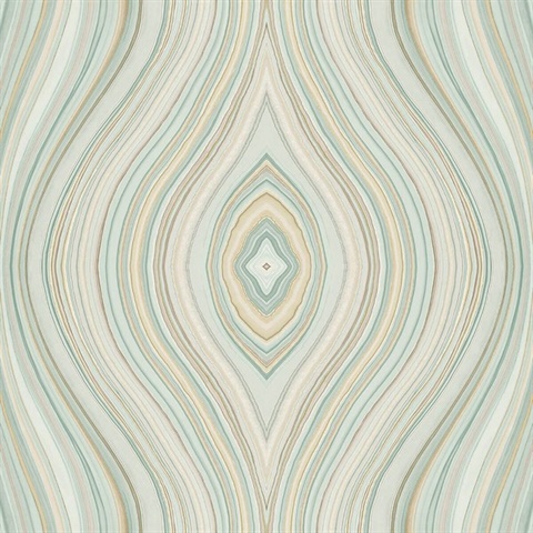 Milano Agate Gem Stone Green Wallpaper
