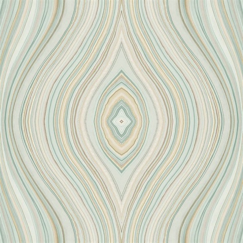 Milano Agate Gem Stone Green Wallpaper