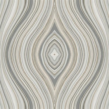 Milano Agate Gem Stone Grey Wallpaper