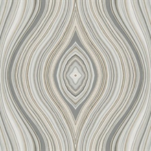 Milano Agate Gem Stone Grey Wallpaper