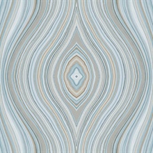 Milano Agate Gem Stone Light Blue Wallpaper