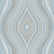 Milano Agate Gem Stone Light Blue Wallpaper