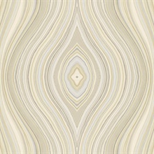 Milano Agate Gem Stone Taupe Wallpaper