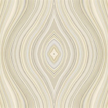 Milano Agate Gem Stone Taupe Wallpaper