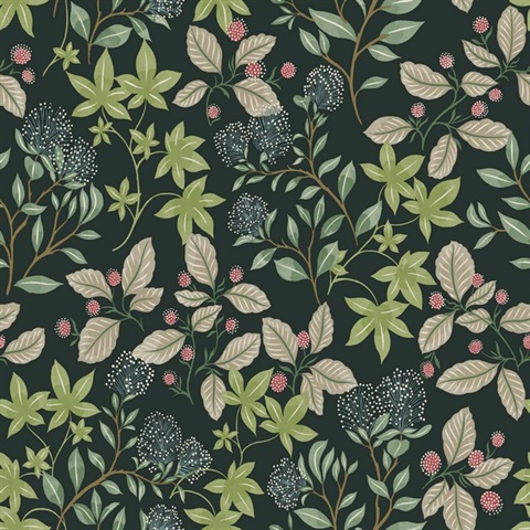 Mildred Evergreen Botanical Trail Wallpaper