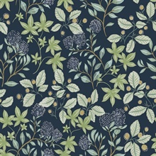 Mildred Indigo Botanical Trail Wallpaper